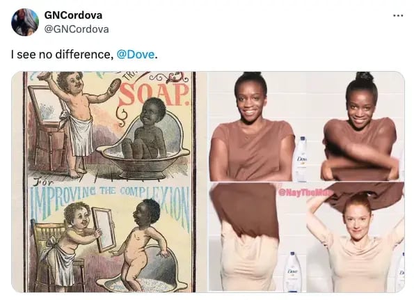 Dove’s “Real Beauty” before and after ad – when an inclusive beauty brand misfired